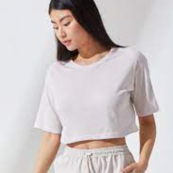 Noli Tops - Noli Yoga - Crop Tee - Stone